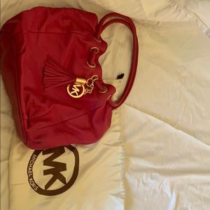 Pink leather Michael Kors purse